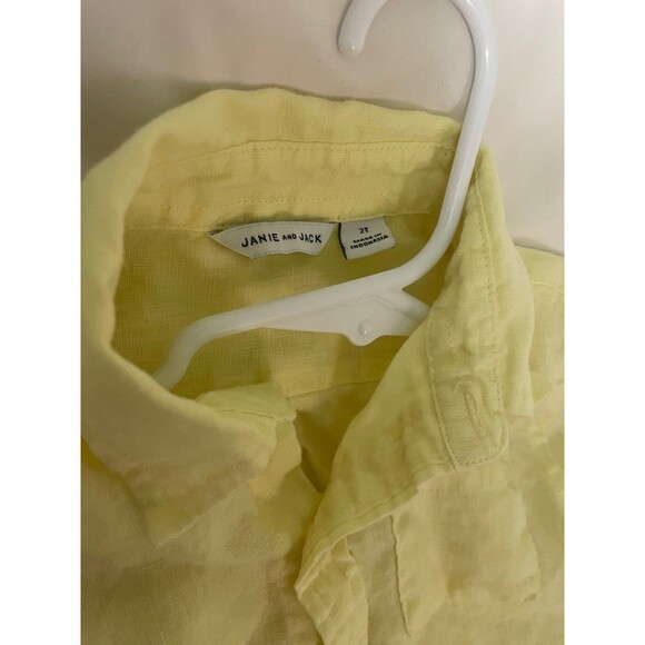 Janie and Jack Yellow Dress Shirt Size 2T - Picture 3 of 3